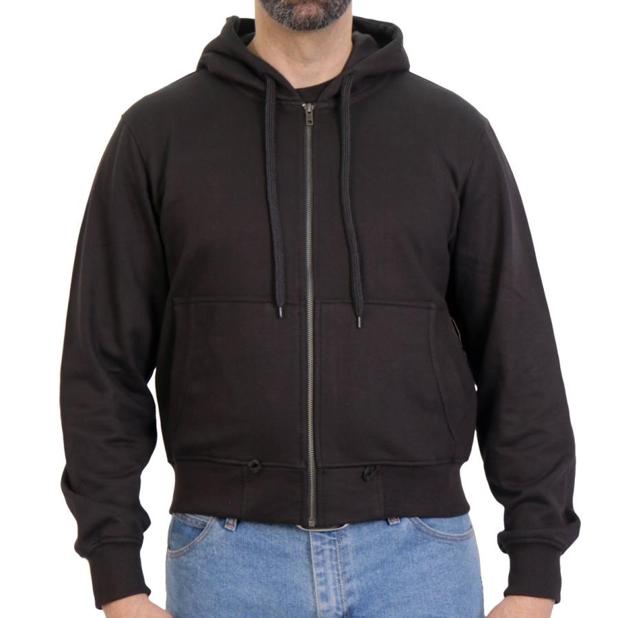 Hot Leathers バイク レザーベスト パーカー セット 本革 牛革 