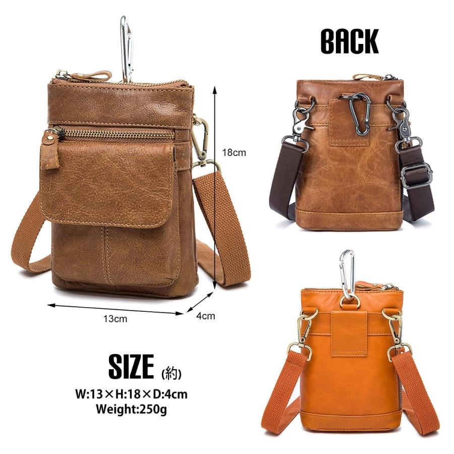 送料無料!】全7色! ビンテージジェニュインレザーベルトウエストバッグ