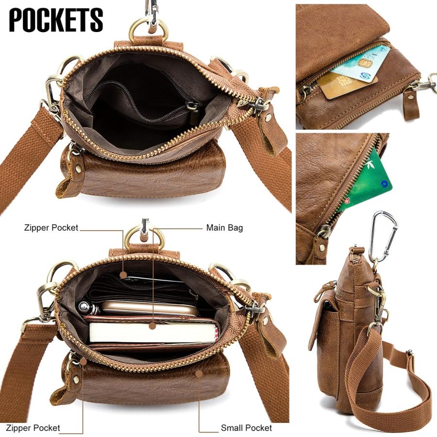 送料無料!】全7色! ビンテージジェニュインレザーベルトウエストバッグ