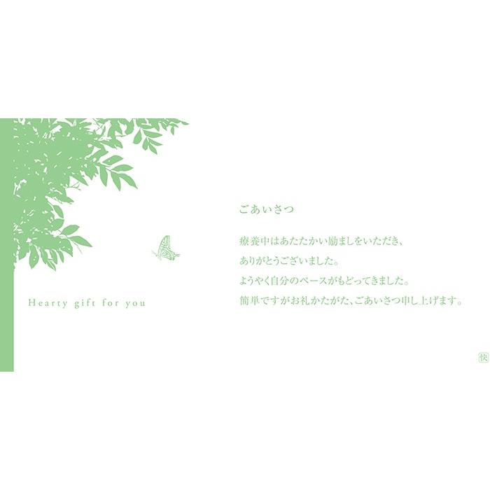 挨拶状 定型文 メッセージカード 快気内祝 カタログギフトご購入者様限定品 ギフト専門店 Harmo ハーモ 通販 Yahoo ショッピング