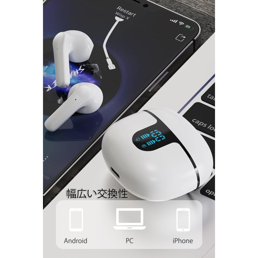 ワイヤレスイヤホン ワイヤレス イヤホン Bluetooth5.3 iPhone/Android 