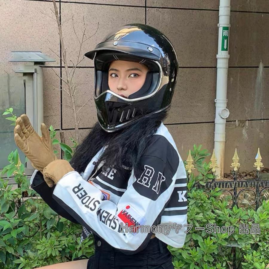 VOSS 人気レトロハーレーヘルメット オフロードヘルメット フル