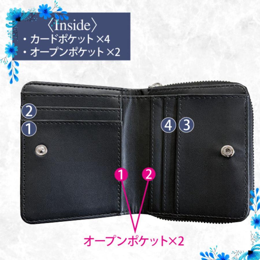 メンズ財布 メンズ二つ折り財布 ラウンドファスナー 合皮ウォレット カーボン調 二つ折り財布 ラウンドファスナー 小銭入れ コンパクト メンズ 黒 |  | 04