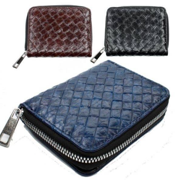 財布メンズ 二つ折り ファスナー 財布 メンズ財布 編み込み風 小銭入れ 札入れ 合皮 普段使い メンズ 財布 男性用 |  | 01