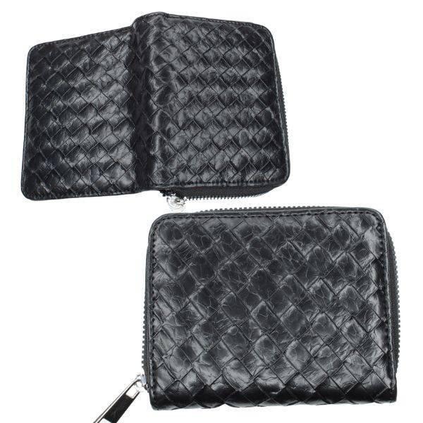 財布メンズ 二つ折り ファスナー 財布 メンズ財布 編み込み風 小銭入れ 札入れ 合皮 普段使い メンズ 財布 男性用 |  | 05