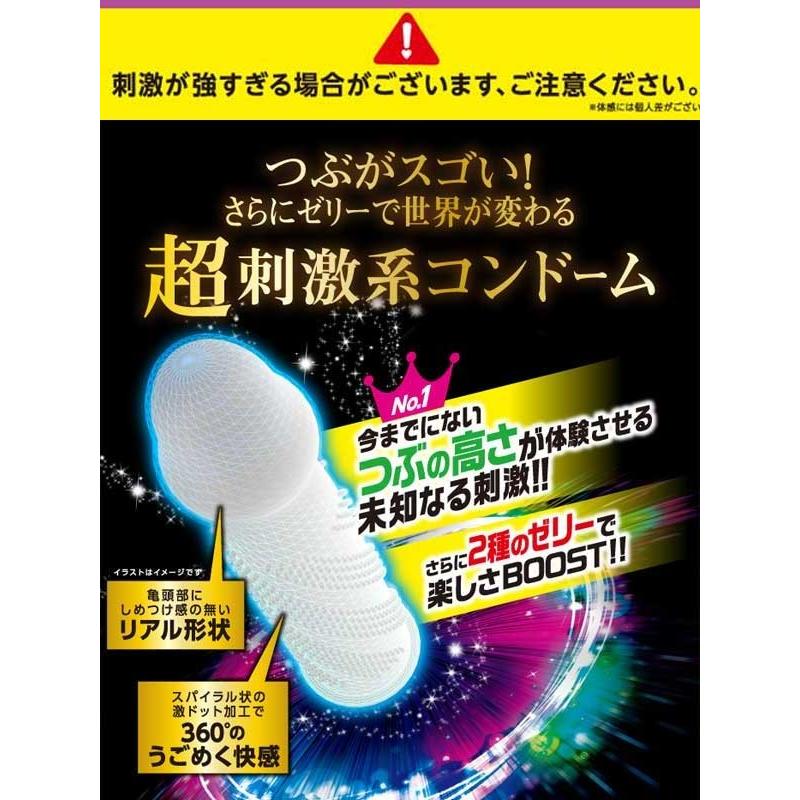 ジェクス コンドーム4箱セット 刺激系 つぶつぶ 激ドット