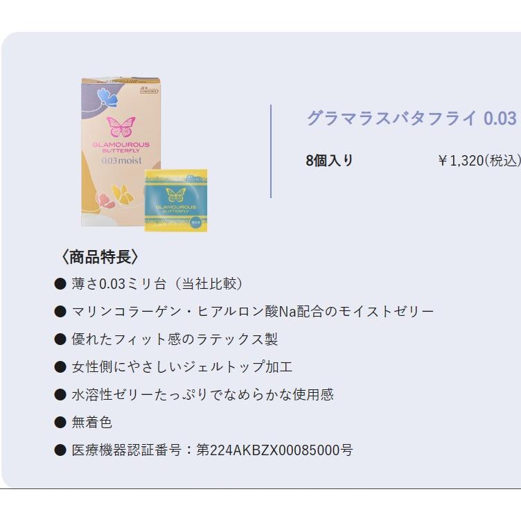 コンドーム 5箱 セット グラマラスバタフライ いろいろ ゼリーたっぷり 避妊具 セット商品 【宅配便】【優良配送】【送料無料】 | バタフライ | 07