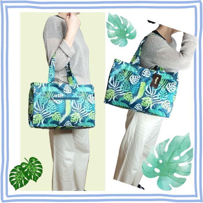 トートバッグ ハワイ柄バッグ かばん 軽い  軽量  旅行  サブバッグ ママバッグ ハワイ柄 ポリエステル 旅行  ジム レッスンバッグ |  | 10