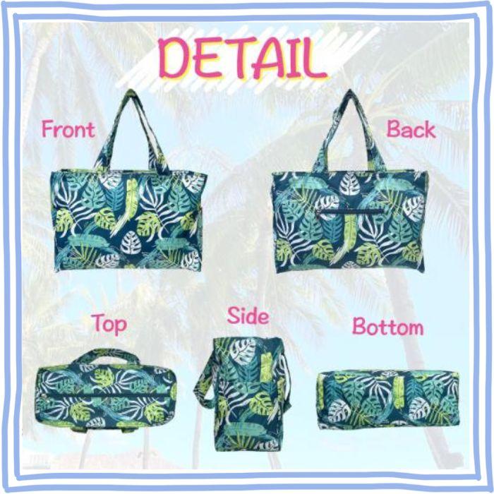 トートバッグ ハワイ柄バッグ かばん 軽い  軽量  旅行  サブバッグ ママバッグ ハワイ柄 ポリエステル 旅行  ジム レッスンバッグ |  | 03
