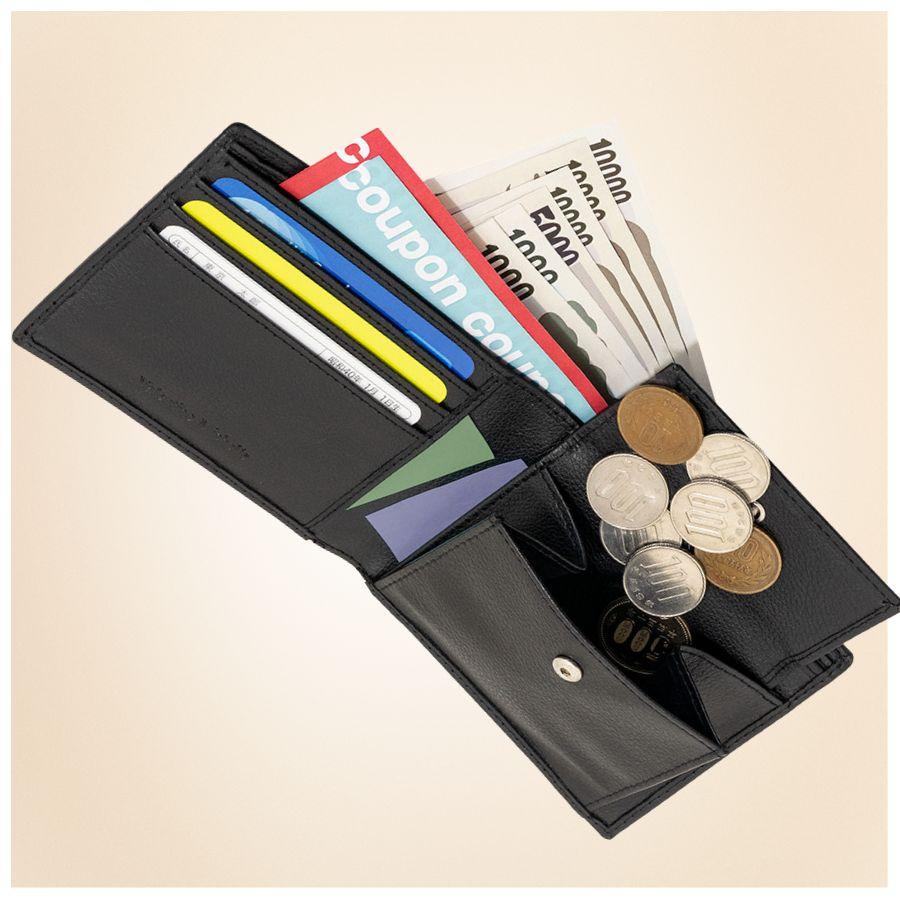 メンズ 本革 財布 メンズ財布 二つ折り 薄い レザー 男性用 紳士 学生 通勤 通学 牛革 牛革財布 合皮 メンズ二つ折り財布 |  | 10