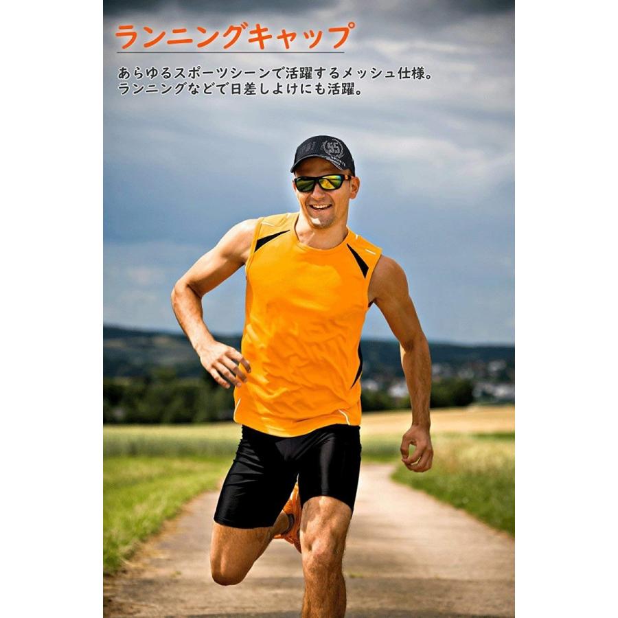 ランニングキャップ メッシュ キャップ メンズ レディース 帽子 ゴルフ Uvカット サイズ調節可 日よけ Cap 001 Harmony Showers 通販 Yahoo ショッピング