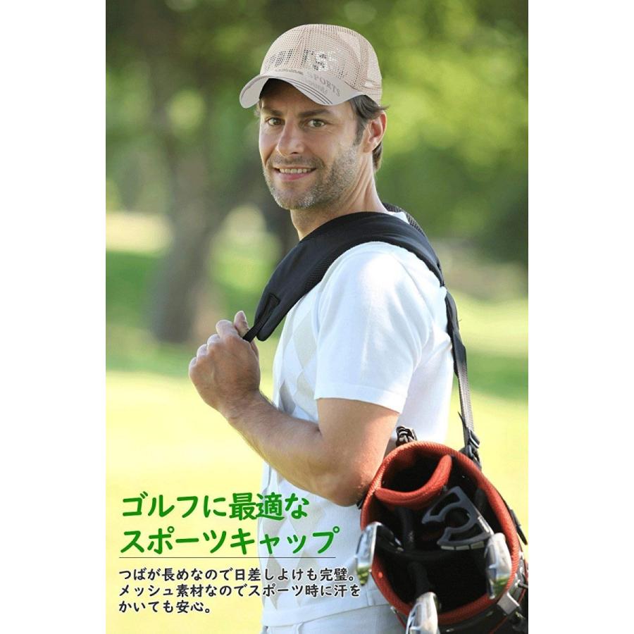ランニングキャップ メッシュ キャップ メンズ レディース 帽子 ゴルフ