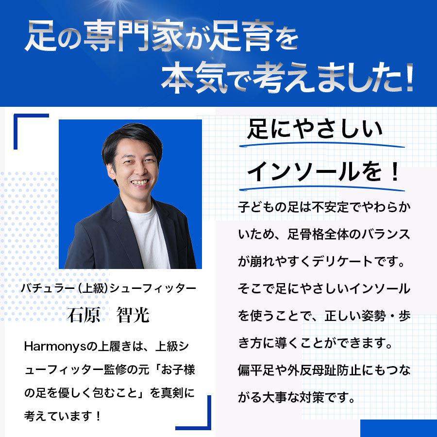 インソール 中敷き 子供 キッズ ジュニア 衝撃吸収 レディース メンズ 立体 3D 土踏まず 中敷 通気 疲労軽減 Harmonys ハーモニーズ｜harmonyshowers｜08