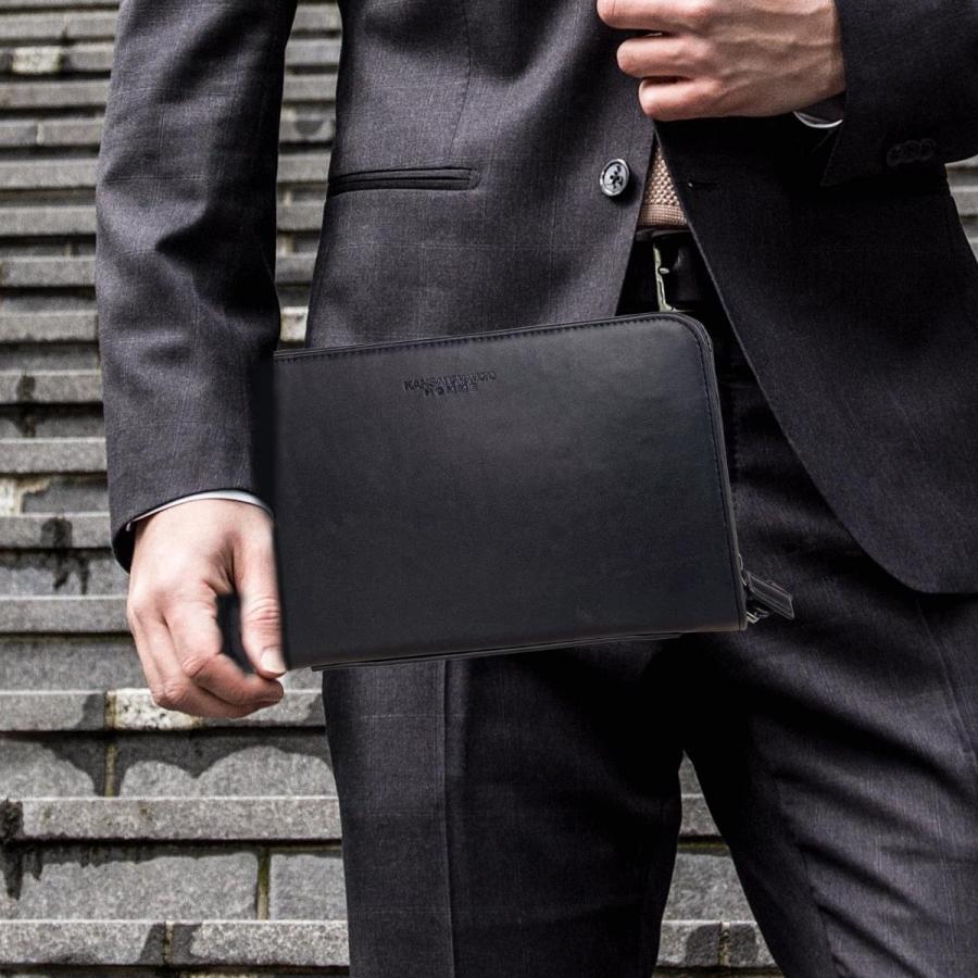 KANSAI YAMAMOTO HOMME カンサイヤマモトオム クラッチバッグ セカンドバッグ 小物入れ 通勤 仕事 ビジネス 薄型 ポケット ユニセックス 男女兼用 00531 | kansai yamamoto | 05