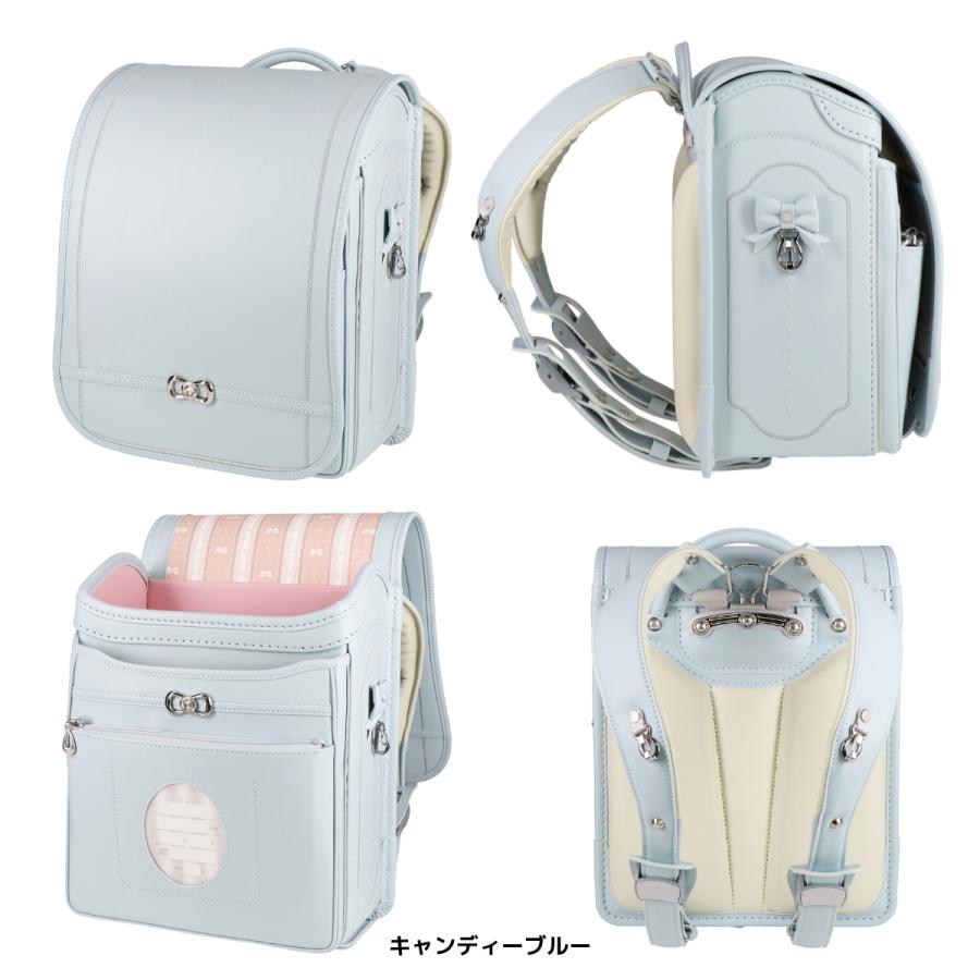 ランドセル ハネッセル GIRL エレガンスバッグ A4フラットファイル対応 ラチェットアジャスター 大容量 軽い 軽量 360度反射 女の子 MZ-TNHの画像