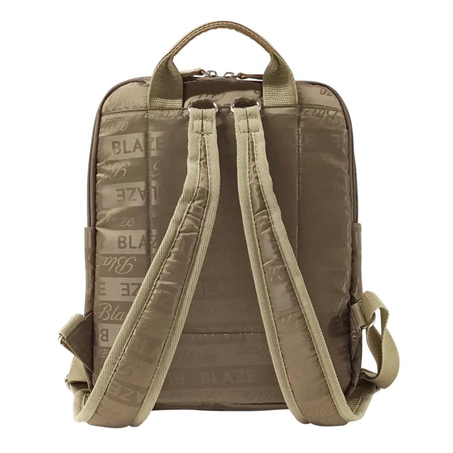 BLAZE ブレイズ リュック リュックサック 婦人 女性 レディース 大人 軽量 ポケット エレガント かわいい 上品 タウンユース 小さい 小型 ボーダー ロゴ 05803 | BLAZE | 10