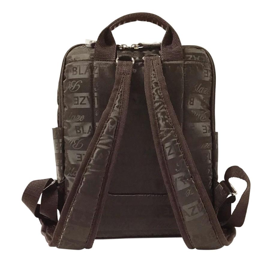 BLAZE ブレイズ リュック リュックサック 婦人 女性 レディース 大人 軽量 ポケット エレガント かわいい 上品 タウンユース 小さい 小型 ボーダー ロゴ 05803 | BLAZE | 12