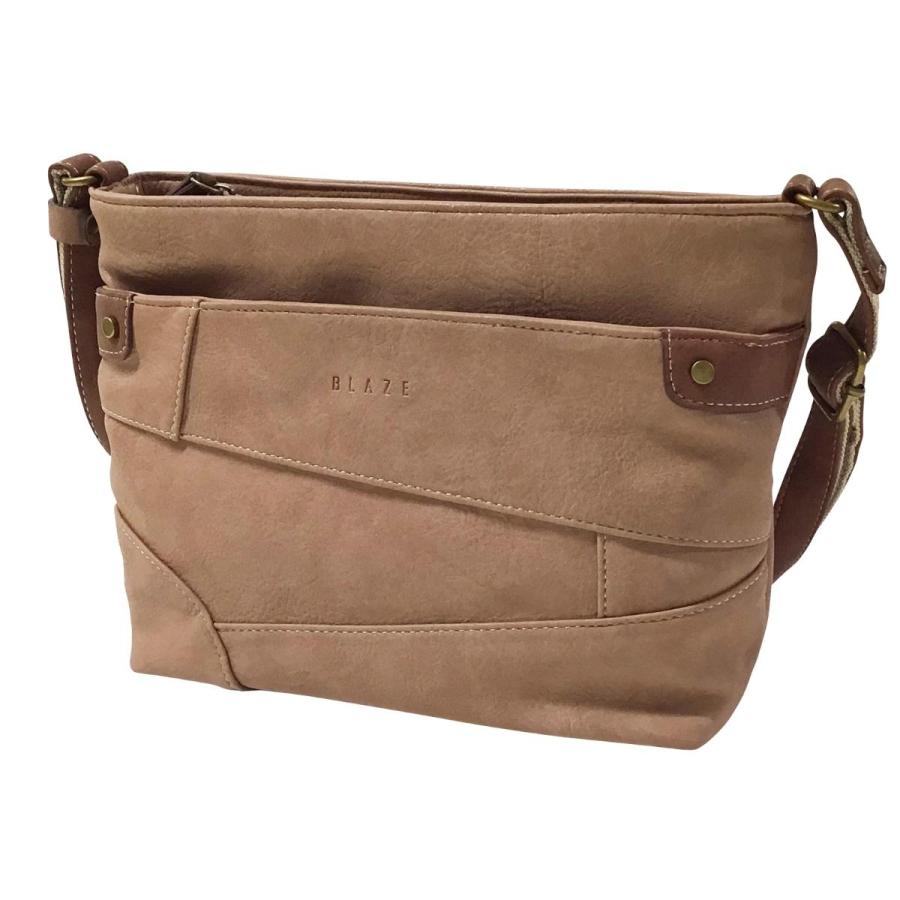 BLAZE ブレイズ ショルダーバッグ 婦人 女性 レディース 大人 鞄 かばん 3層 3ルーム 軽量 ポケット エレガント かわいい 上品 接ぎ ハギ タウンユース 05810 | BLAZE | 13