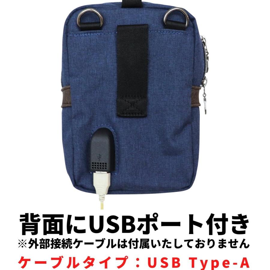 Functional Label ファンクショナルレーベル USB マルチ ミニポーチ ベルトポーチ チョークバッグ ショルダーバッグ 3WAY ユニセックス 男女兼用 ビジネス 08614 |  | 12