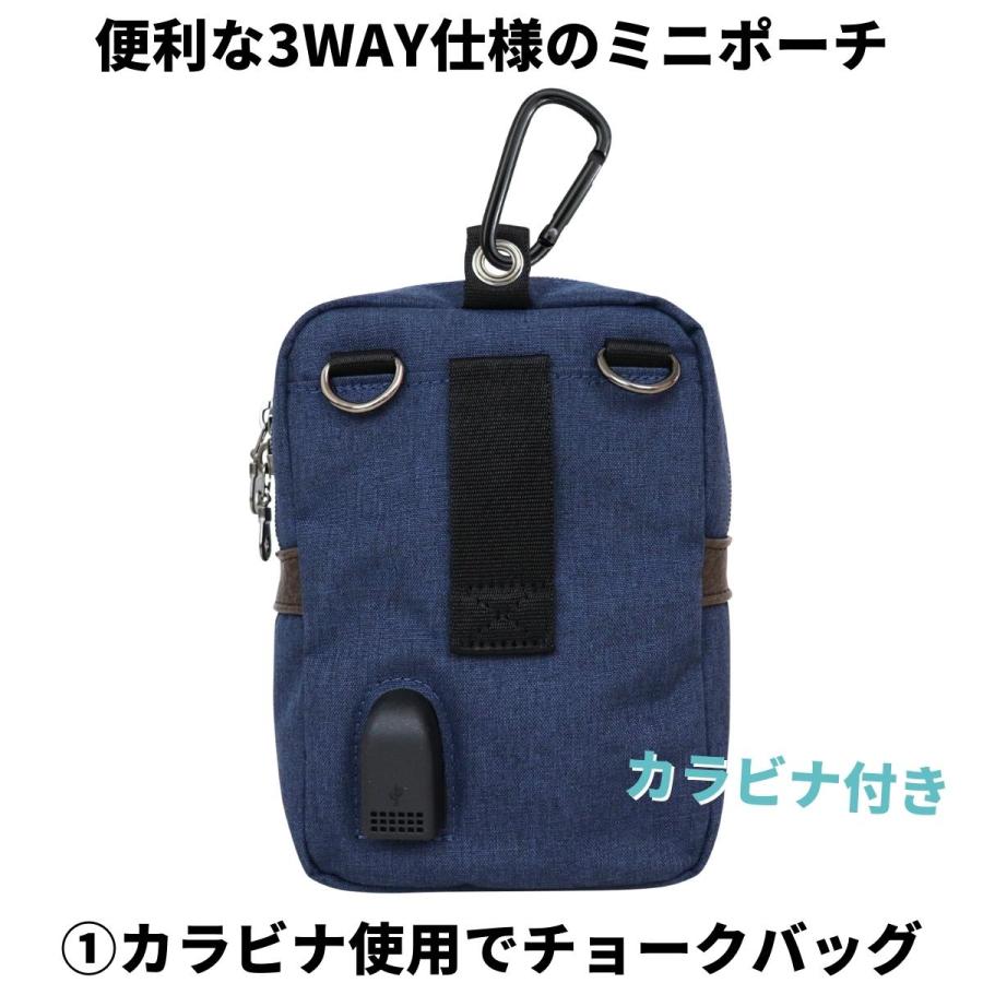 Functional Label ファンクショナルレーベル USB マルチ ミニポーチ ベルトポーチ チョークバッグ ショルダーバッグ 3WAY ユニセックス 男女兼用 ビジネス 08614 |  | 09