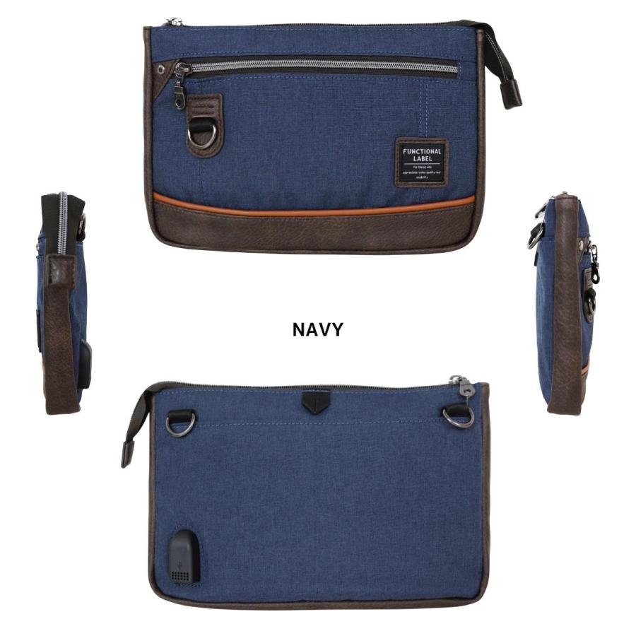 Functional Label ファンクショナルレーベル USB 薄マチ ショルダー ショルダーバッグ メンズ レディース 男性 女性 ユニセックス 男女兼用 ビジネス 通勤 08615 |  | 03