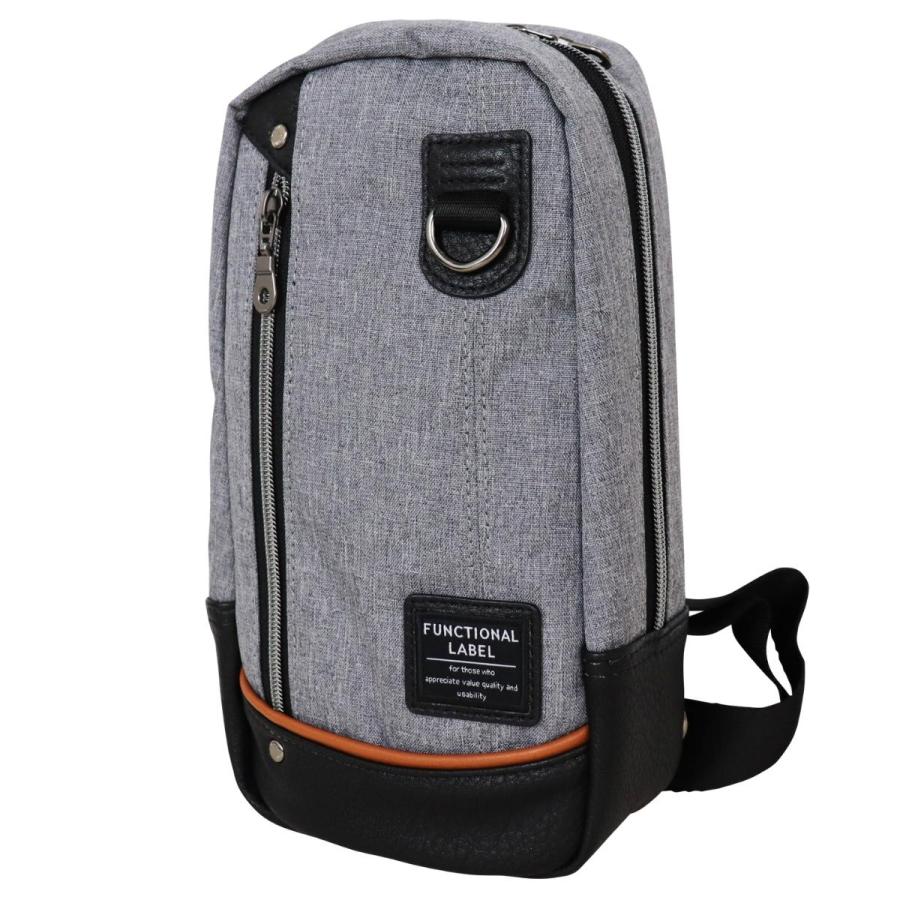 Functional Label ファンクショナルレーベル USB ボディバッグ M メンズ レディース 男性 女性 ユニセックス 男女兼用 ビジネス カジュアル 通勤 会社 08617 |  | 15