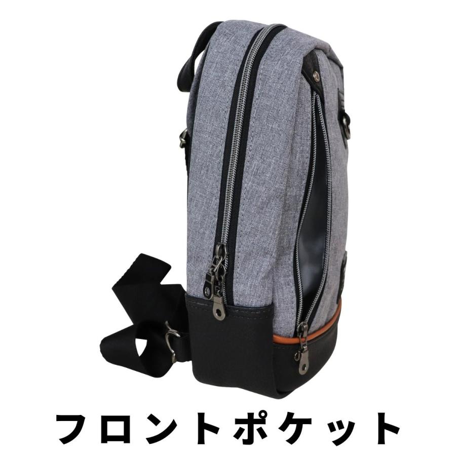 Functional Label ファンクショナルレーベル USB ボディバッグ M メンズ レディース 男性 女性 ユニセックス 男女兼用 ビジネス カジュアル 通勤 会社 08617 |  | 07