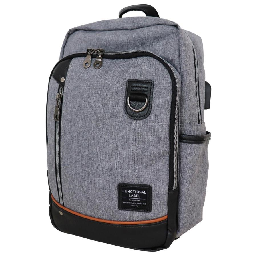 Functional Label ファンクショナルレーベル USB ボディバッグ L メンズ レディース 男性 女性 ユニセックス 男女兼用 ビジネス カジュアル 通勤 会社 08618 |  | 16