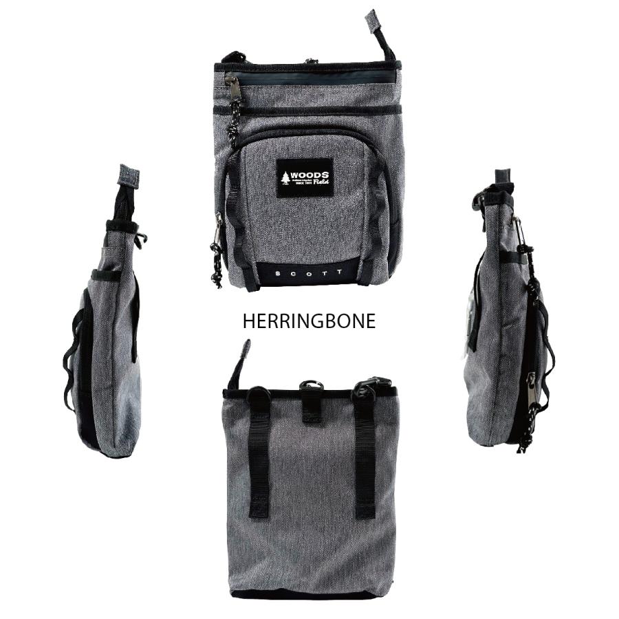WOODS Field ウッズ フィールド シザーケース ベルトポーチ チョークバッグ ウエストポーチ ショルダーバッグ ユニセックス 撥水加工 撥水 はっ水 17004 | Woods | 02