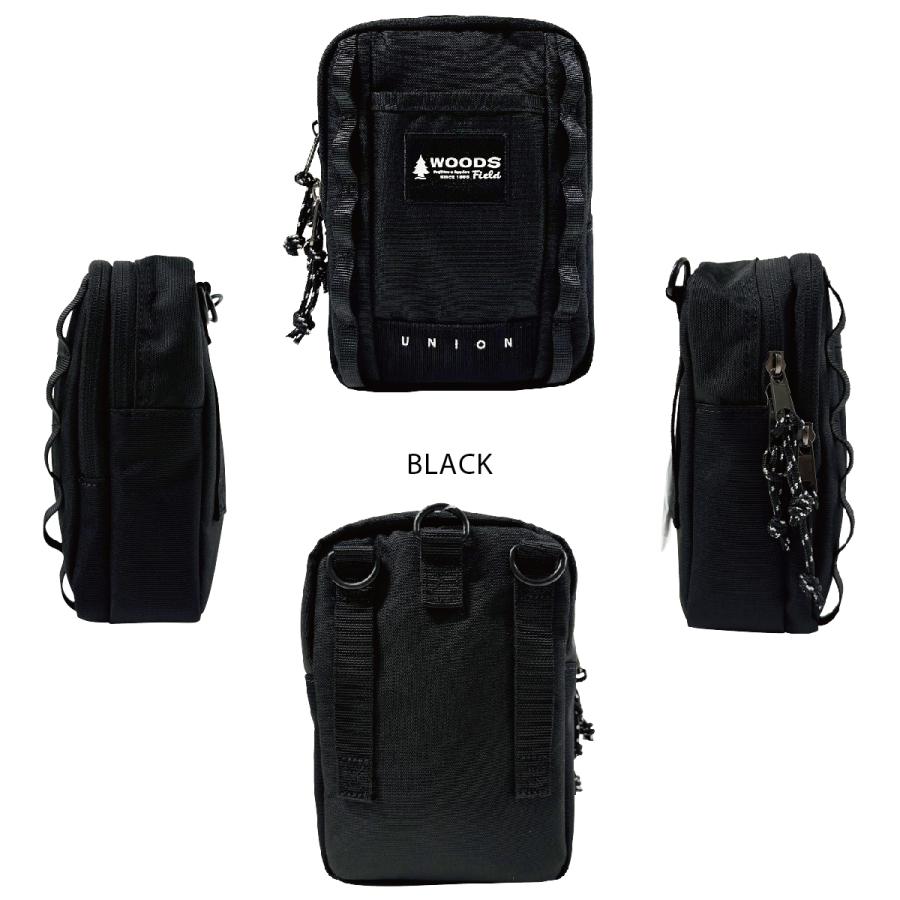 WOODS Field ウッズ フィールド ミニポーチ シザーケース ベルトポーチ ウエストポーチ ショルダーバッグ ユニセックス 男女兼用 撥水加工 撥水 はっ水 17005 | Woods | 01