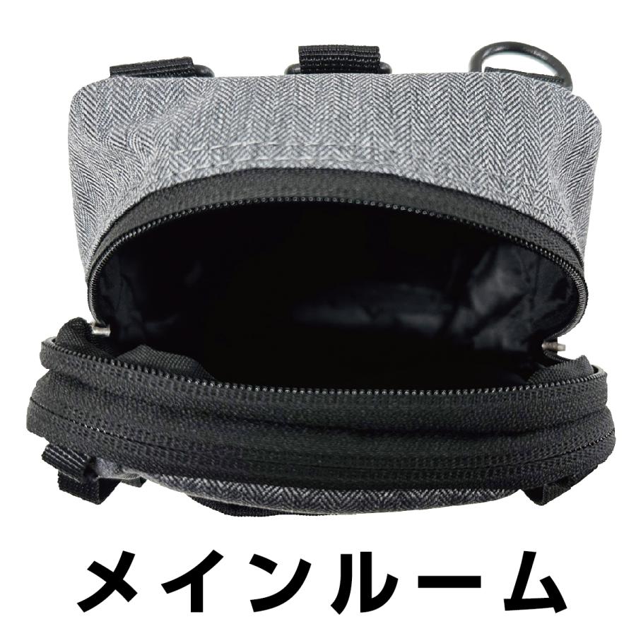 WOODS Field ウッズ フィールド ミニポーチ シザーケース ベルトポーチ ウエストポーチ ショルダーバッグ ユニセックス 男女兼用 撥水加工 撥水 はっ水 17005 | Woods | 04