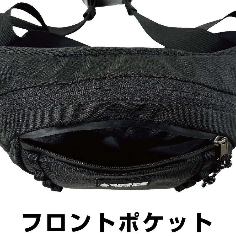 WOODS Field ウッズ フィールド ウエストポーチ ウエストバッグ ユニセックス 男女兼用 ライブ イベント カジュアル シンプル 撥水加工 撥水 はっ水 17006 | Woods | 05
