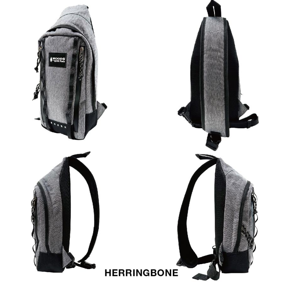 WOODS Field ウッズ フィールド ボディバッグ 男性 女性 ユニセックス 男女兼用 外出 散歩 ライブ フェス レジャー カジュアル 撥水加工 撥水 はっ水 17007 | Woods | 02