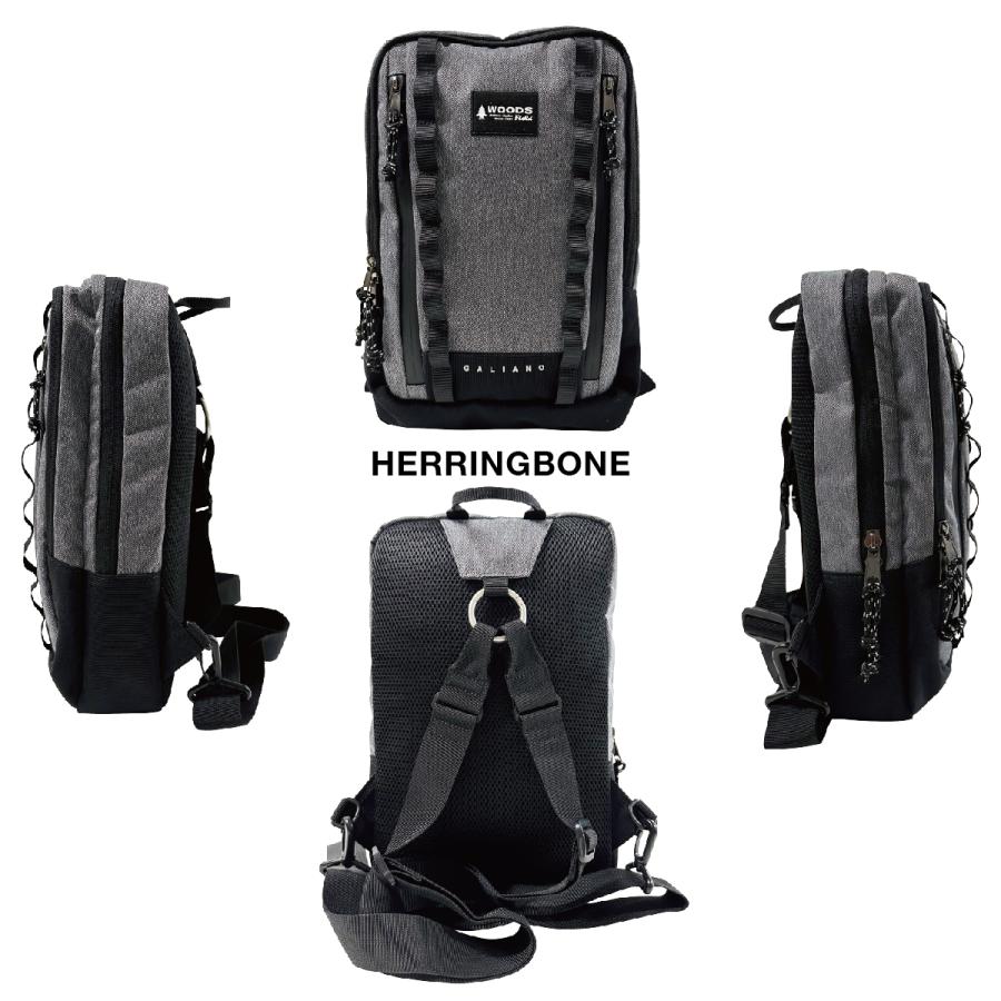 WOODS Field ウッズ フィールド ボディバッグ リュック 持ち手 グリップ 手持ち 3WAY ユニセックス 男女兼用 ライブ カジュアル 撥水加工 撥水 はっ水 17008 | Woods | 02