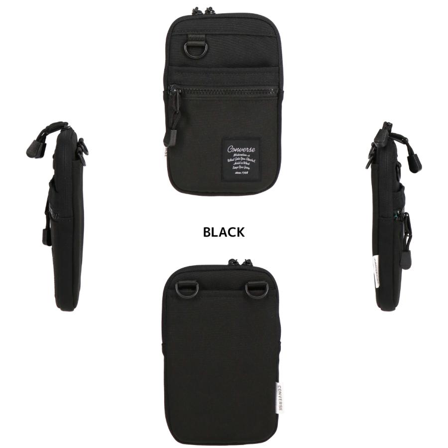 CONVERSE コンバース ストラップ ショルダー ショルダーバッグ スマホポーチ カジュアル 外出 買い物 男性 女性 男女兼用 ユニセックス はっ水 撥水加工 20026 | CONVERSE | 01