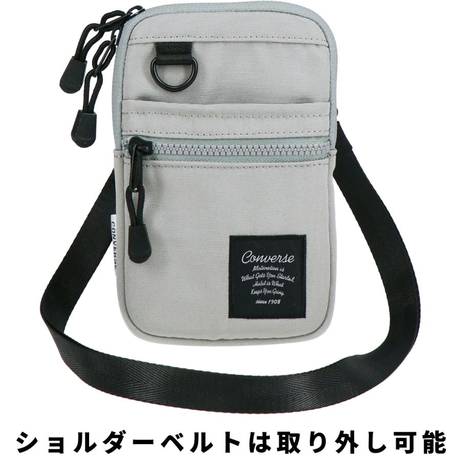 CONVERSE コンバース ストラップ ショルダー ショルダーバッグ スマホポーチ カジュアル 外出 買い物 男性 女性 男女兼用 ユニセックス はっ水 撥水加工 20026 | CONVERSE | 09
