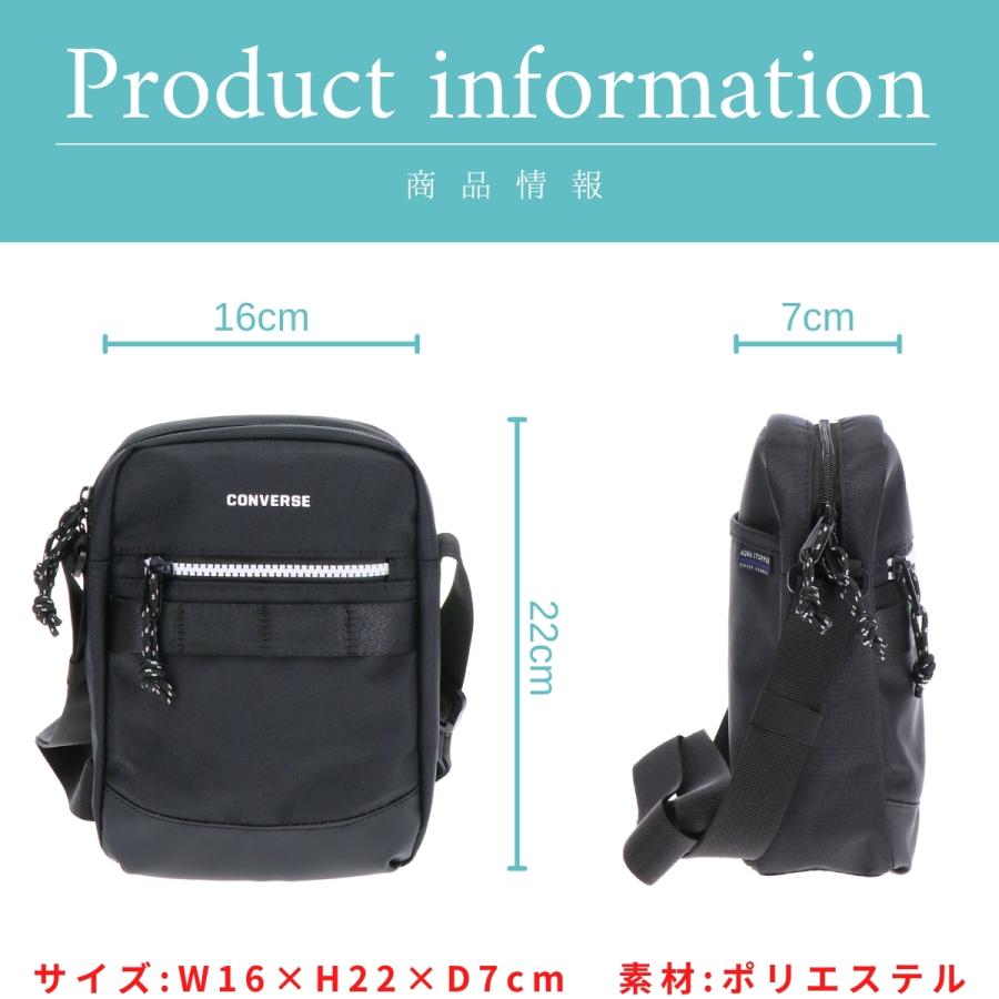 CONVERSE コンバース タテ ショルダー ショルダーバッグ カジュアル 外出 男性 女性 男女兼用 ユニセックス 多機能 耐水 はっ水 撥水 撥水加工 軽量 20061 | CONVERSE | 03