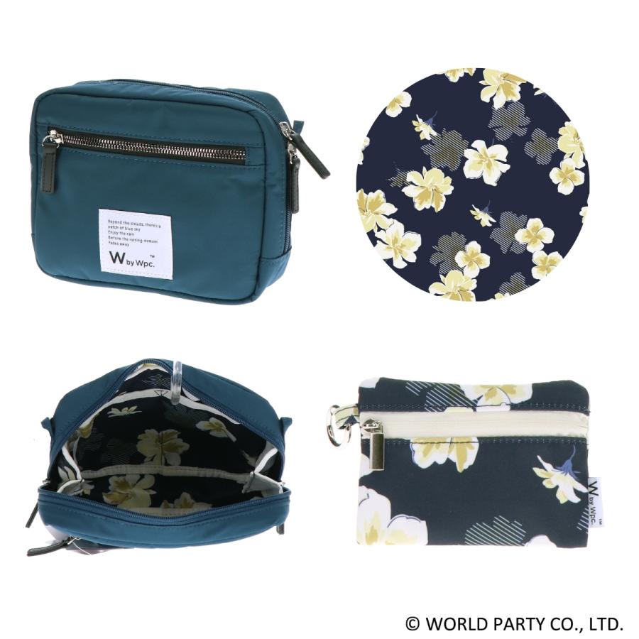 Wpc.Patterns ワールドパーティー ペタル Petale コスメ & ガジェット ポーチ ショルダーバッグ 婦人 女性 母の日 シンプル 耐水 撥水 軽量 はっ水 31046 | Wpc. | 17