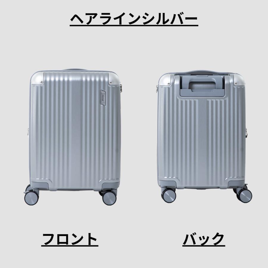 【もれなくColemanカバープレゼント】【正式ライセンス品】 コールマン Coleman スーツケース キャリーケース Sサイズ 旅行 軽量 機内持ち込み 38L 60014 | Coleman | 02
