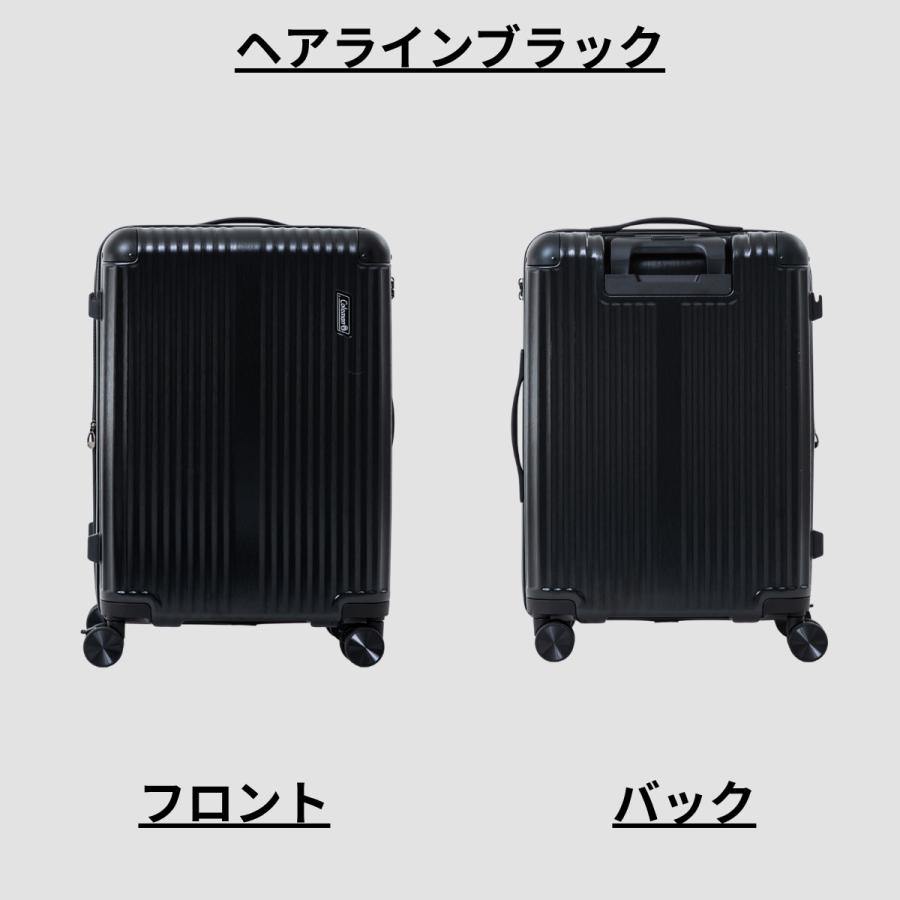 【もれなくColemanカバープレゼント】【正式ライセンス品】 コールマン Coleman スーツケース キャリーケース Mサイズ 旅行 軽量 キャスター 60L 60015 | Coleman | 01