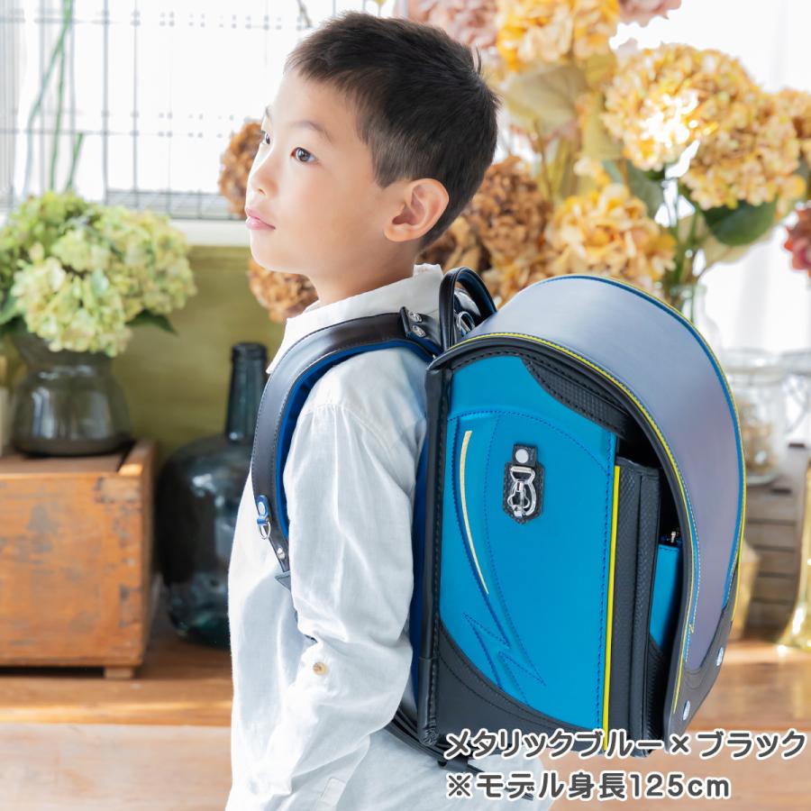 ランドセル ハネッセル BOY シャイニースパーク A4フラットファイル収納対応 6年保証 ランドセルカバー 360度反射 男の子 大容量 軽量 日本製 91015 | ハネッセル | 09