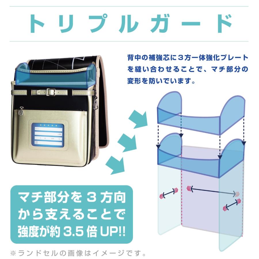 ランドセル 楽ッション ストリート ワイド フィットちゃん 2025 A4フラットファイル対応 かっこいい 軽量 安ピカッ 360度反射 男の子 ボーイ 6年保証 日本製の画像