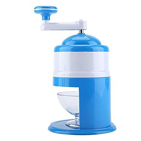 Home Ice Crusher,1.1L Portable Hand Crank Manual Household Ice Crusher Shaver Snow Cone Maker Kitchen Tool 