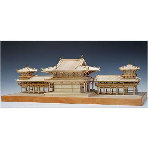お買い得！ ウッディジョー 1/75 平等院 鳳凰堂 木製模型 組み立てキット 【MYK8560136288】(30243円)