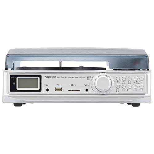 オーム電機 AM/FMラジオ付マルチレコードプレーヤーシステム RDP-B300N RDP B300N 5mmステレオミニジャック