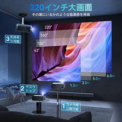 チープチープSUREWHEEL 5GWiFi プロジェクター 小型 12000lm 1080P