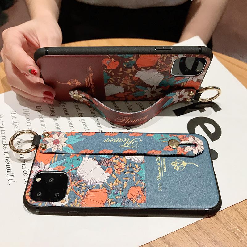 IPHONE13ケース フラワー 花柄 スマホケース おしゃれ 可愛い アイフォンケース ハンドベルト テンアール 12mini IPHONE12 SE IPHONE11 pro IPHONE8 XS 7｜harro-mart358｜11