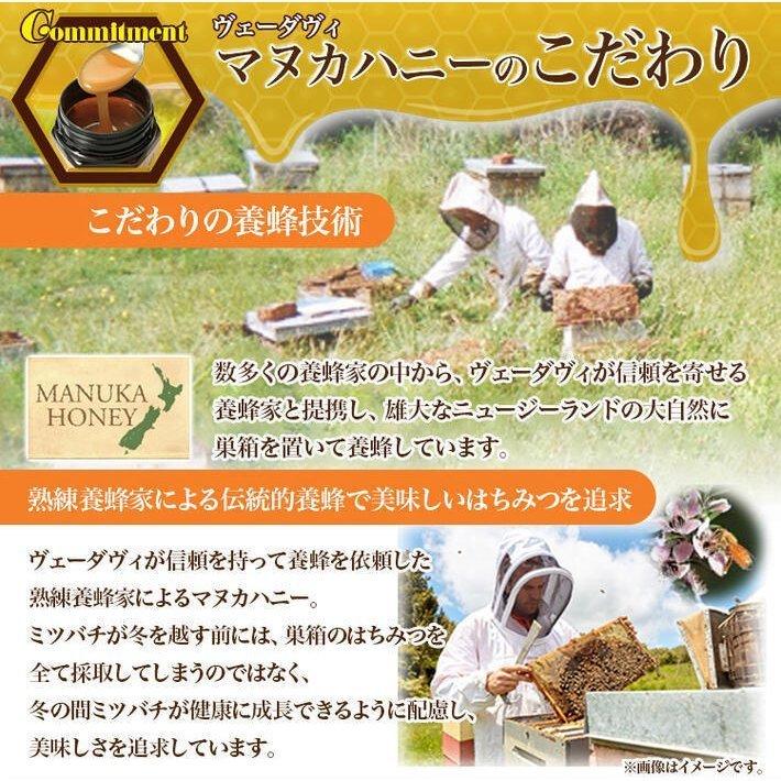 【2個セット】ヴェーダヴィ マヌカハニー MG３００＋ ニュージーランド からの特別な 蜂蜜 はちみつ ハチミツ ２５０ｇヴェーダヴィ MG300+_7