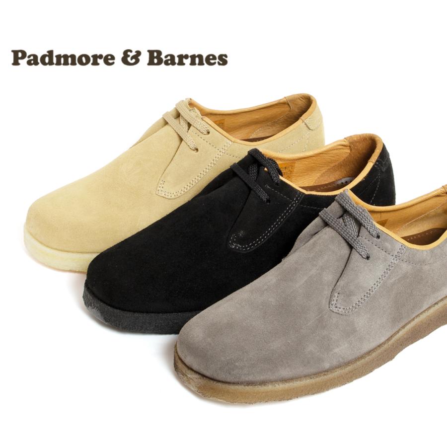 PADMORE ＆ BARNES パドモアアンドバーンズ P500 プレーントゥシューズ スウェード Original Sports Shoe｜hartleystore