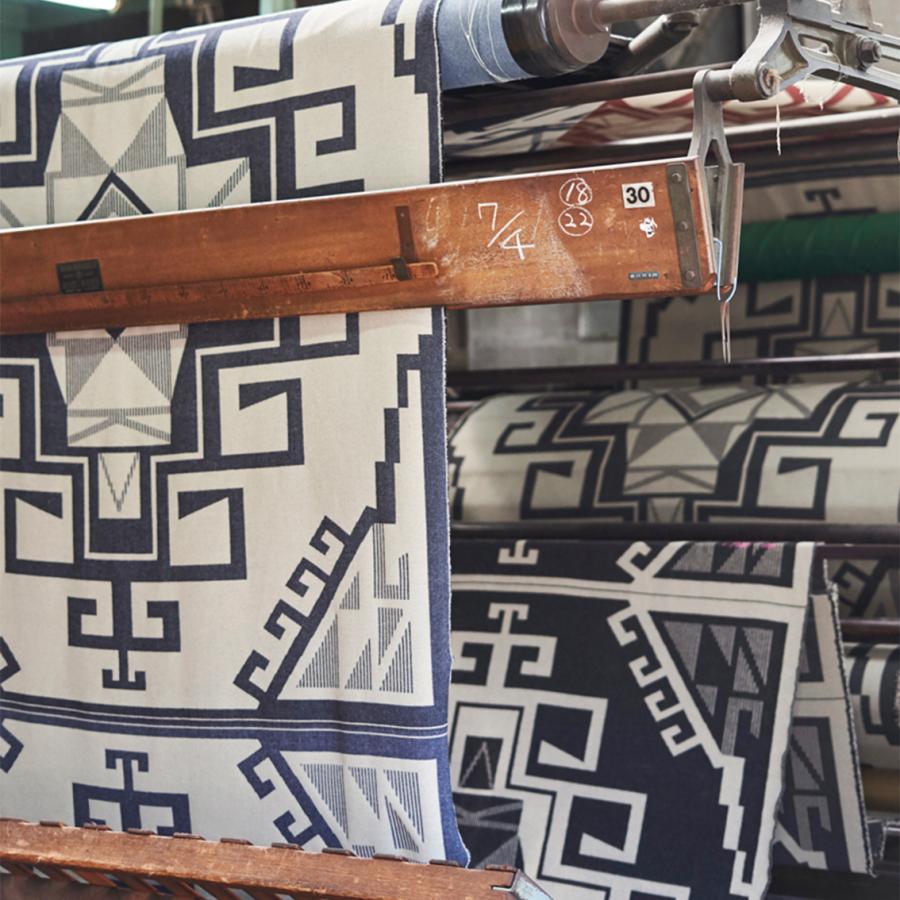 Basshu バッシュ ウールブランケット 130 180 ボーダー 泉大津 日本製 Wool Blanket カーキ ネイビー H1866 Hartley 通販 Yahoo ショッピング